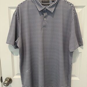 Daniel Cremieux Men's Striped Polo Shirt XL
